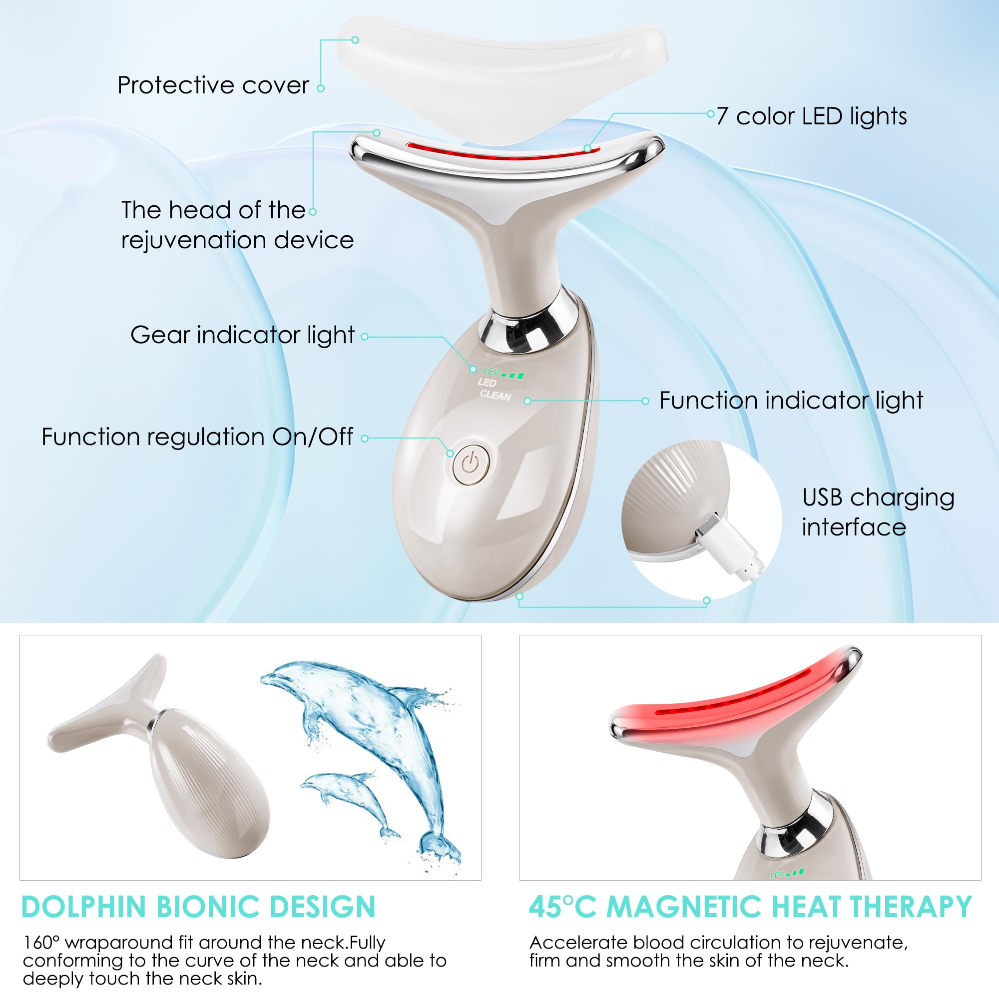 Amazon.com : Facial Massager Red-Light-Therapy-for-Face and Neck
